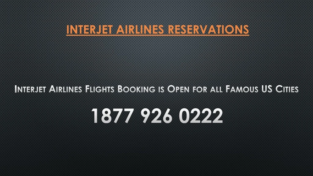 interjet airlines reservations