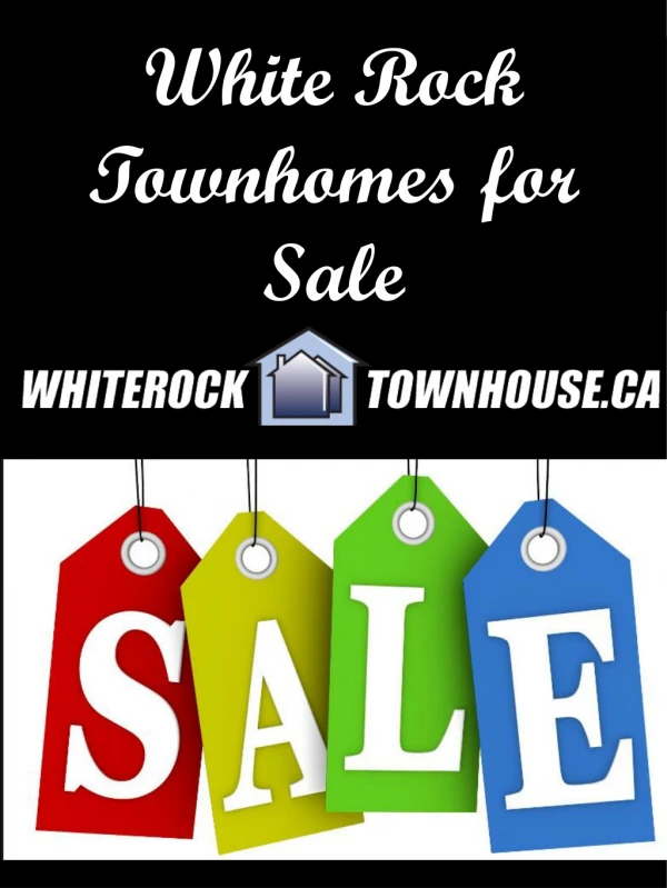 White Rock Townhomes for Sale