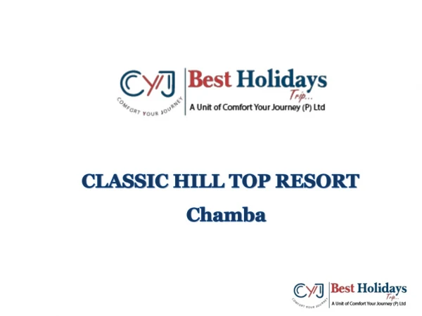 Classic Hill Resort | popular destination for Corporate Team Outing