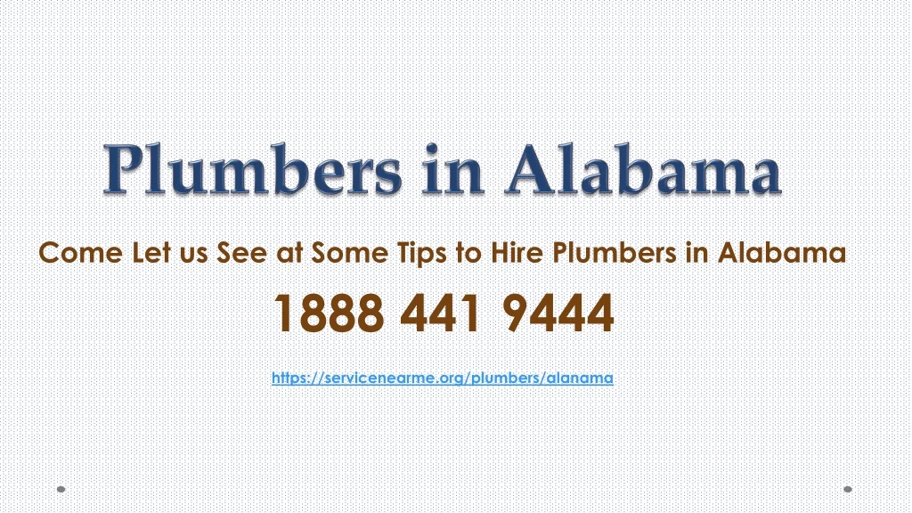 plumbers in alabama