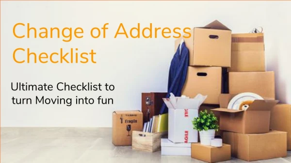 Change of Address Checklist You Must Have