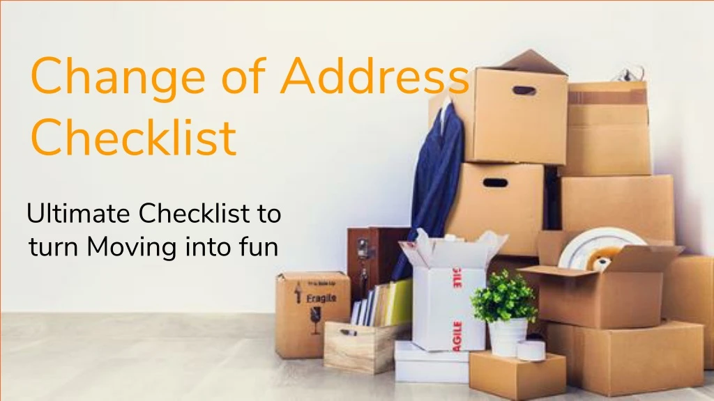 change of address checklist