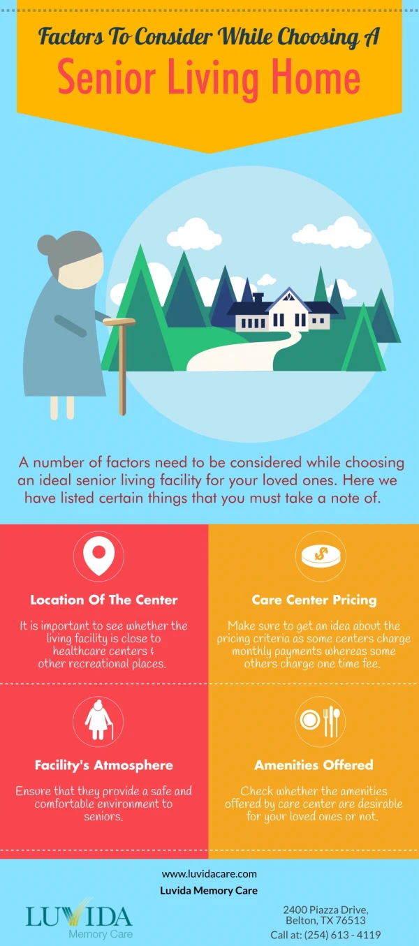 Factors To Consider While Choosing A Senior Living Home