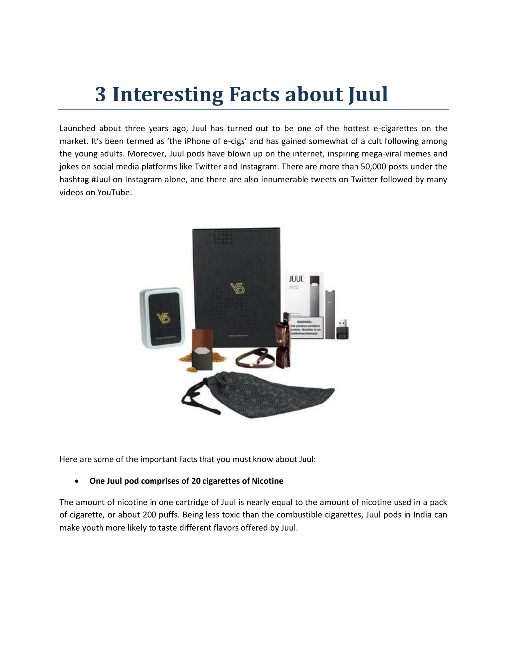3 interesting facts about juul