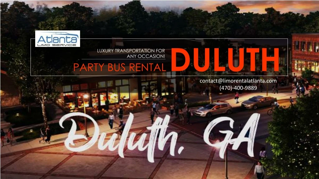 party bus rental duluth