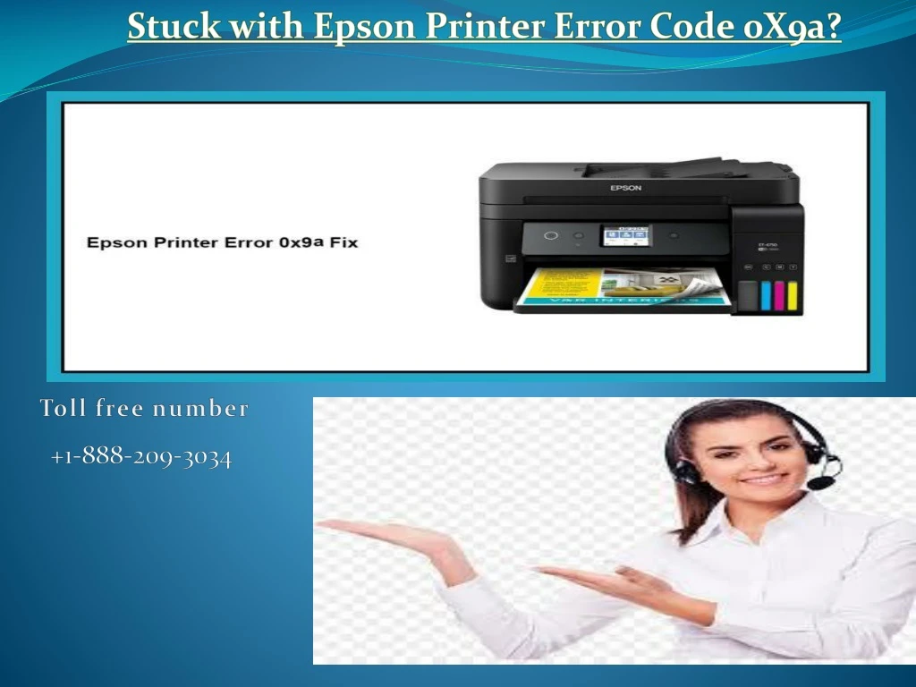 stuck with epson printer error code 0x9a