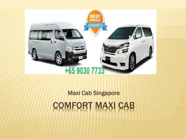 Maxi cab Singapore