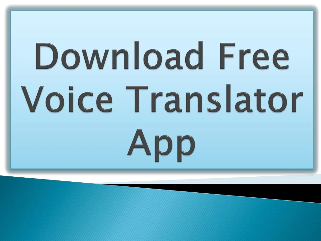 download free voice translator app