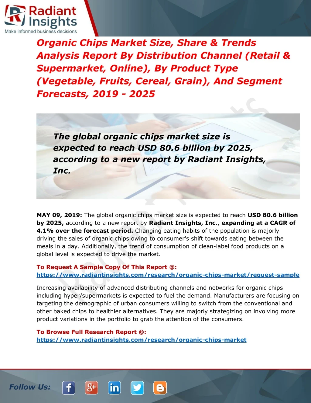 organic chips market size share trends analysis