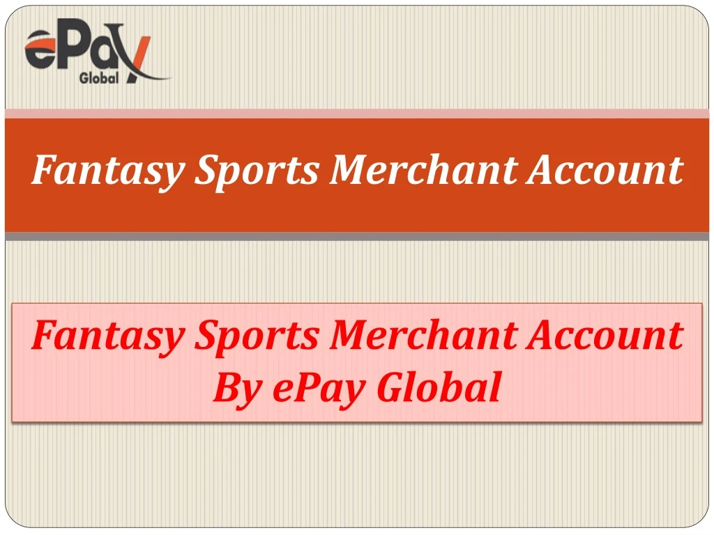 fantasy sports merchant account