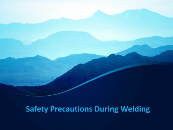 Safety Precautions During Welding
