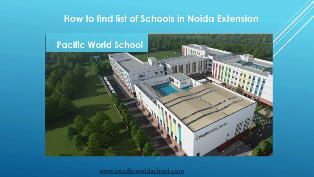 how to find list of schools in noida extension