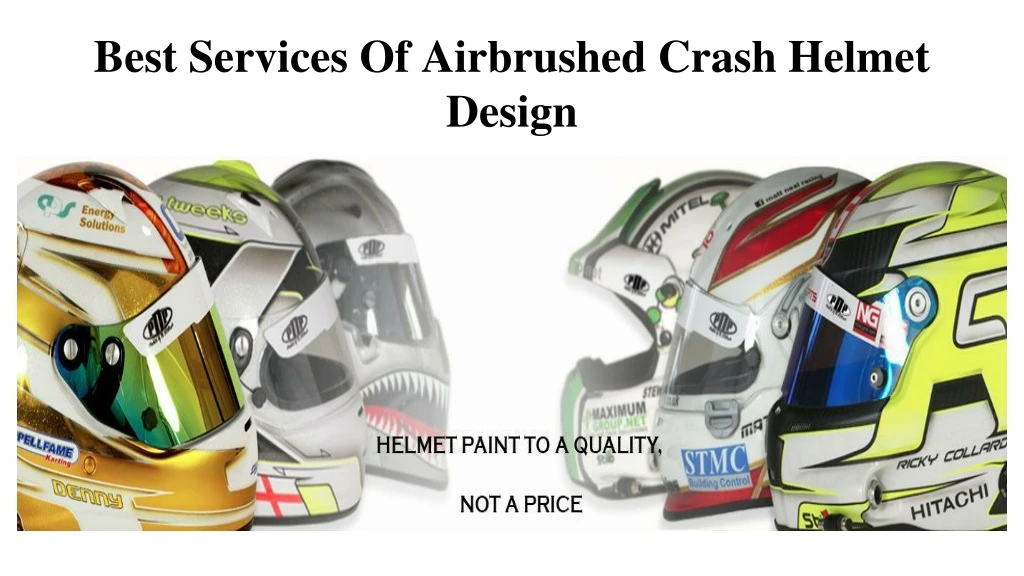 best services of airbrushed crash helmet design