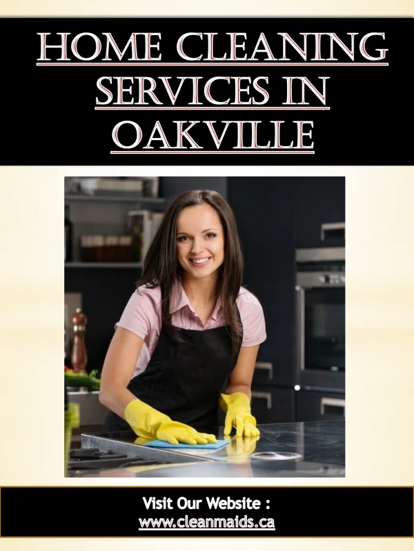 Home Cleaning Services In Oakville