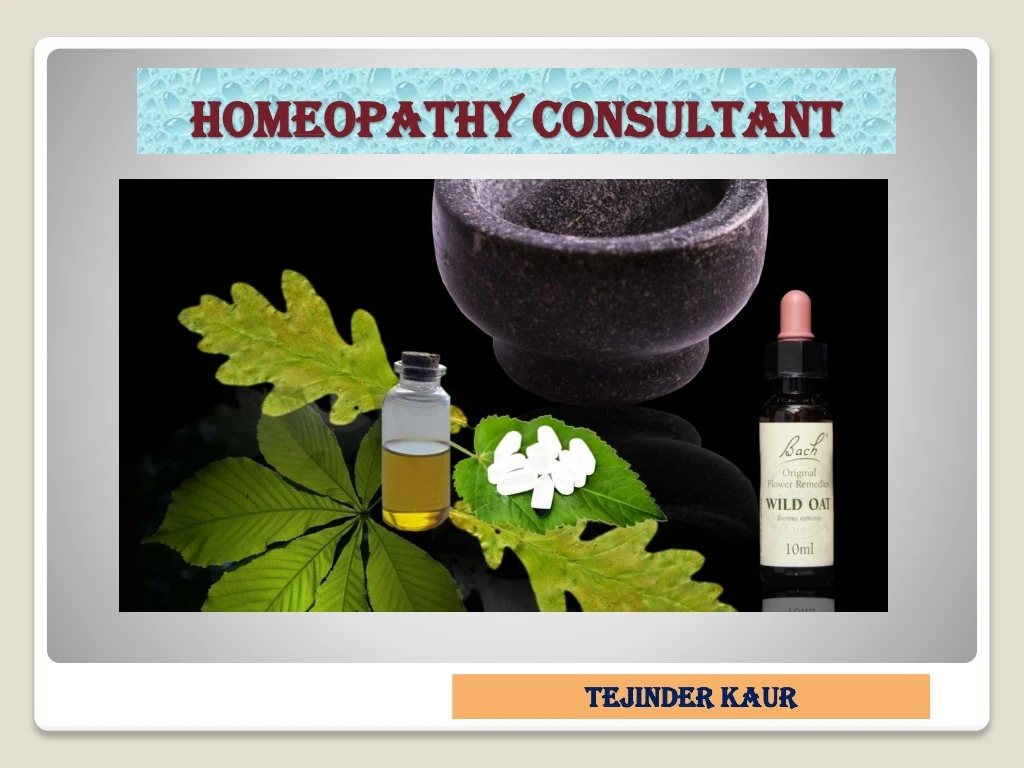 homeopathy consultant