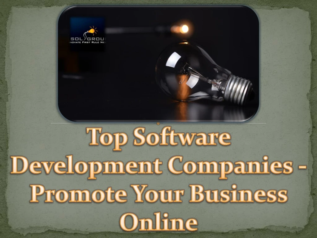top software development companies promote your business online