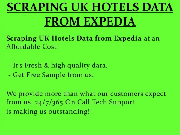 Scraping UK Hotels Data from Expedia