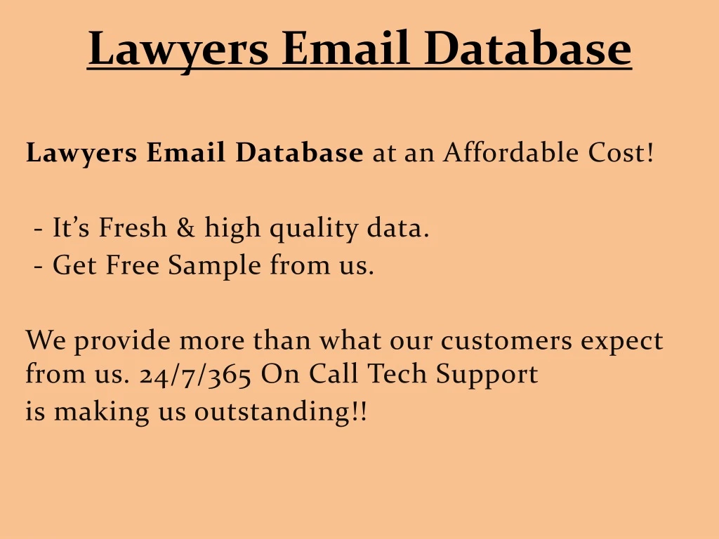 lawyers email database