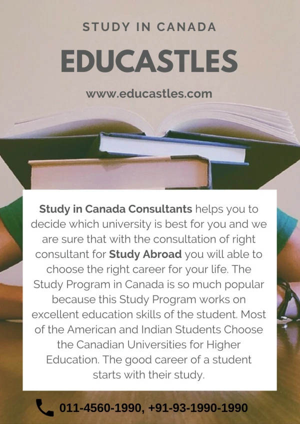 Study in Canada Consultants in Delhi