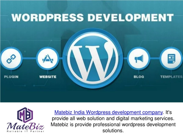 Choosing Wordpress Development For Business Sites - Matebiz India