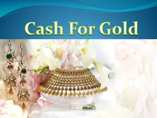 Selling gold Jewelry for cash