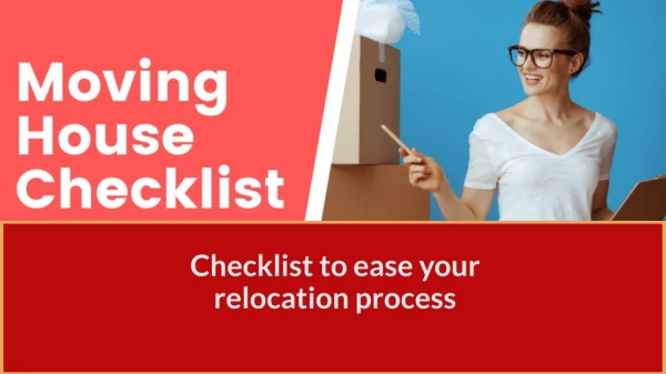 House moving checklist for relocation
