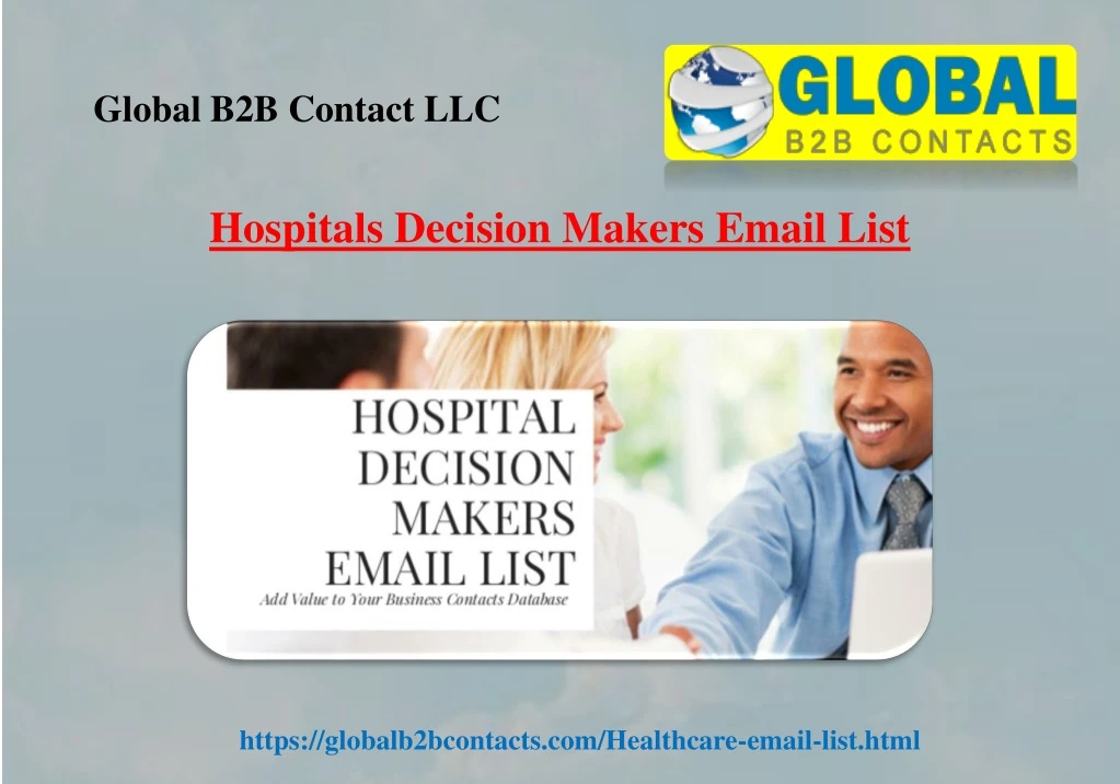 hospitals decision makers email list