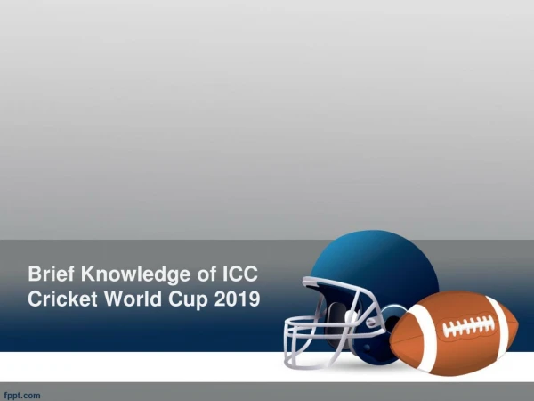 Icc cricket world cup 2019 Overview