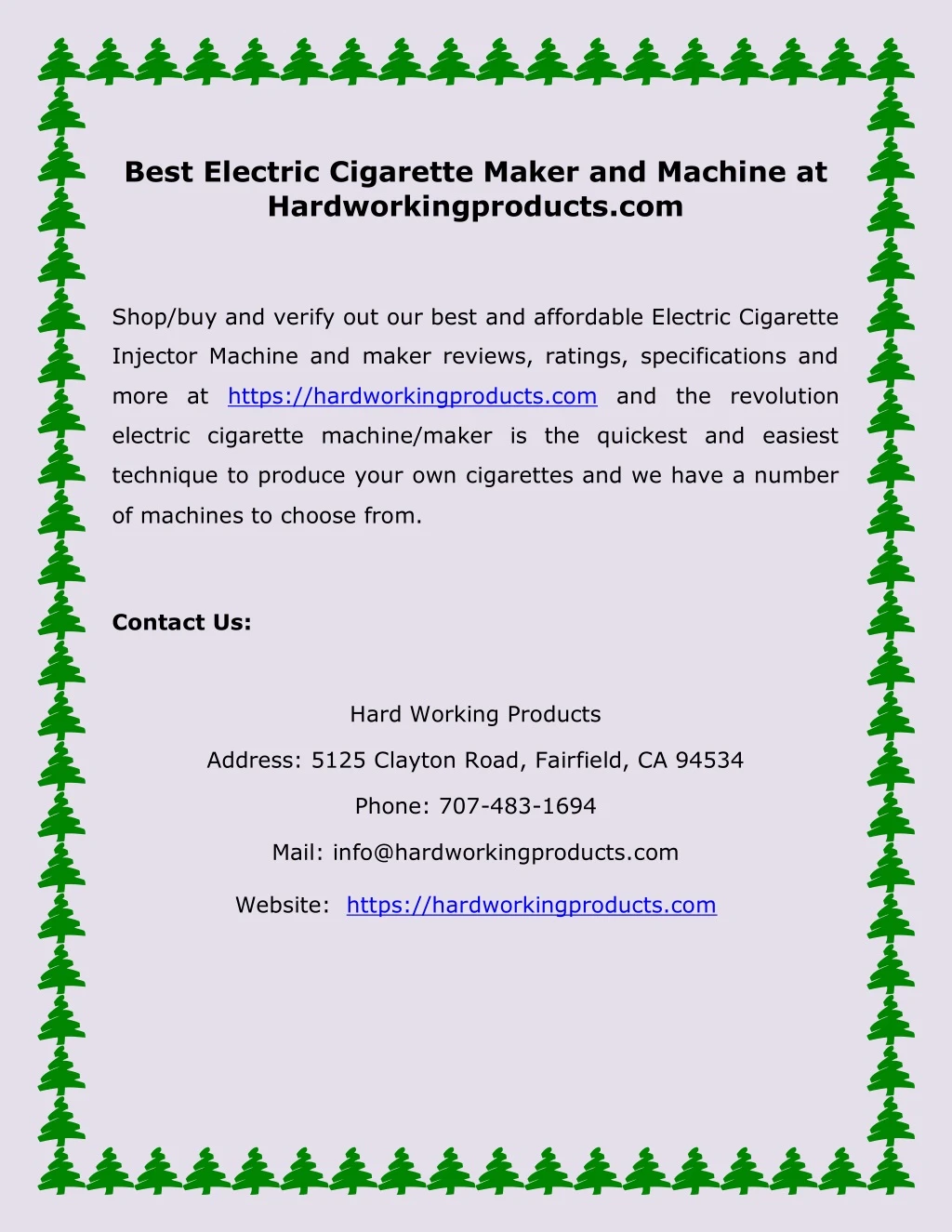 best electric cigarette maker and machine