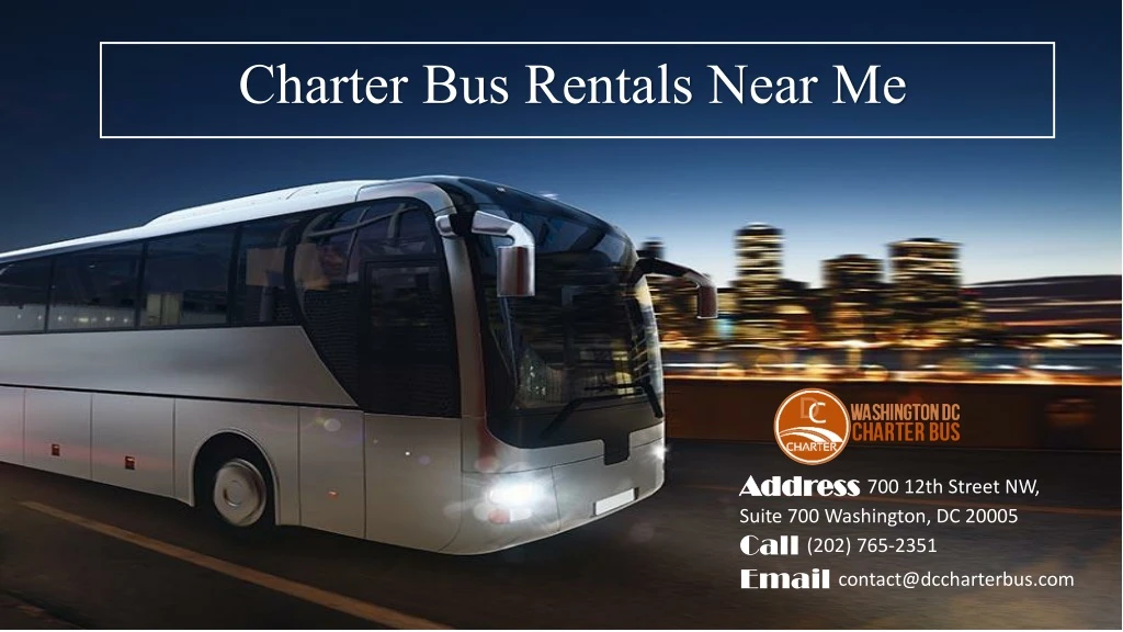 charter bus rentals near me