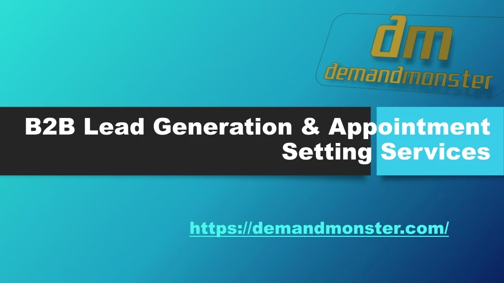 b2b lead generation appointment setting services