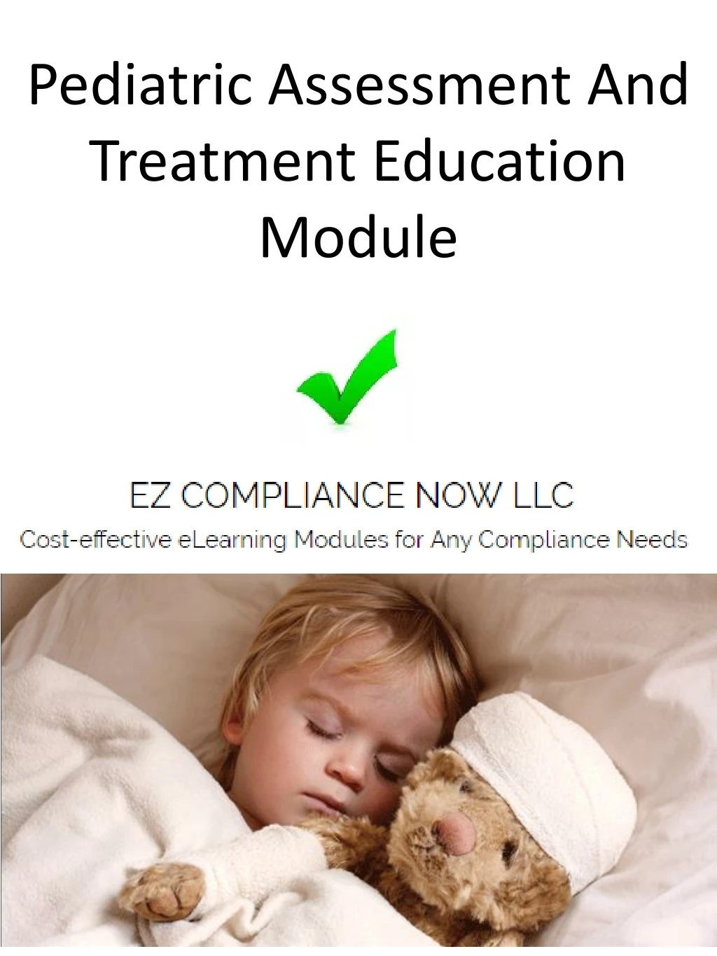 pediatric assessment and treatment education module