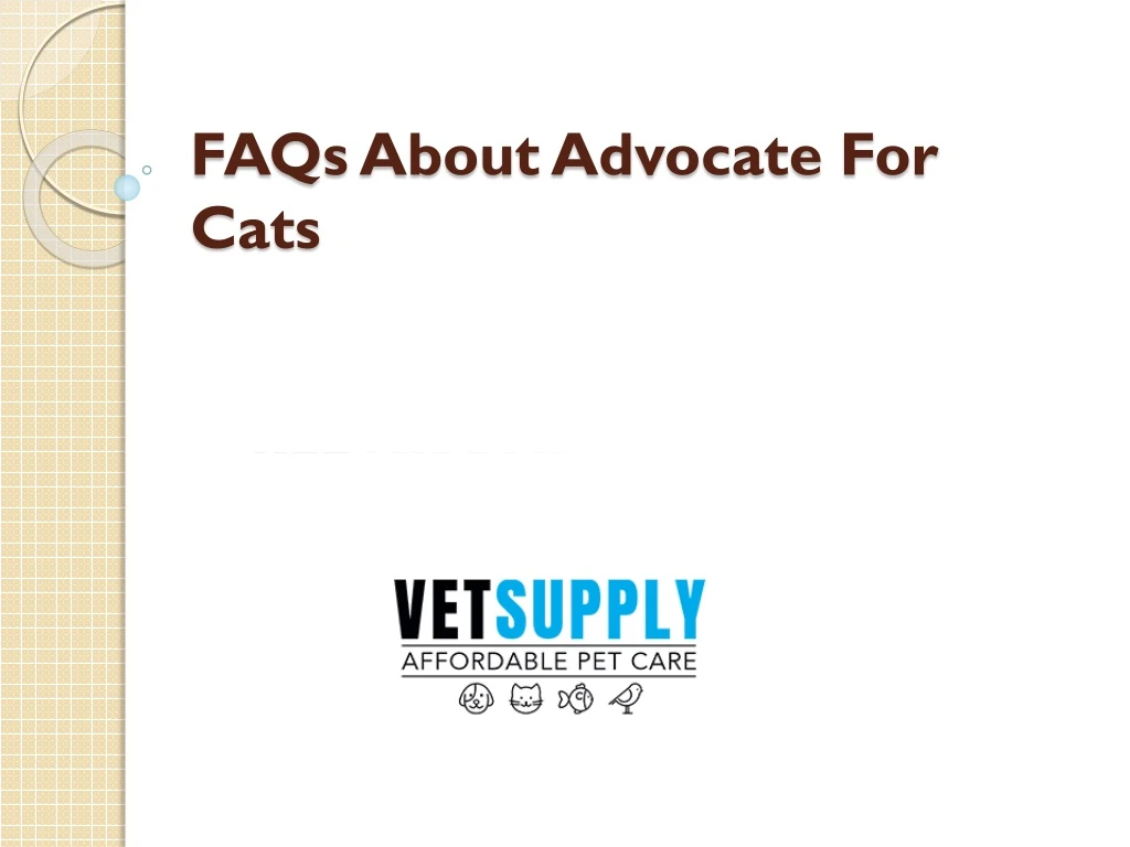 faqs about advocate for cats
