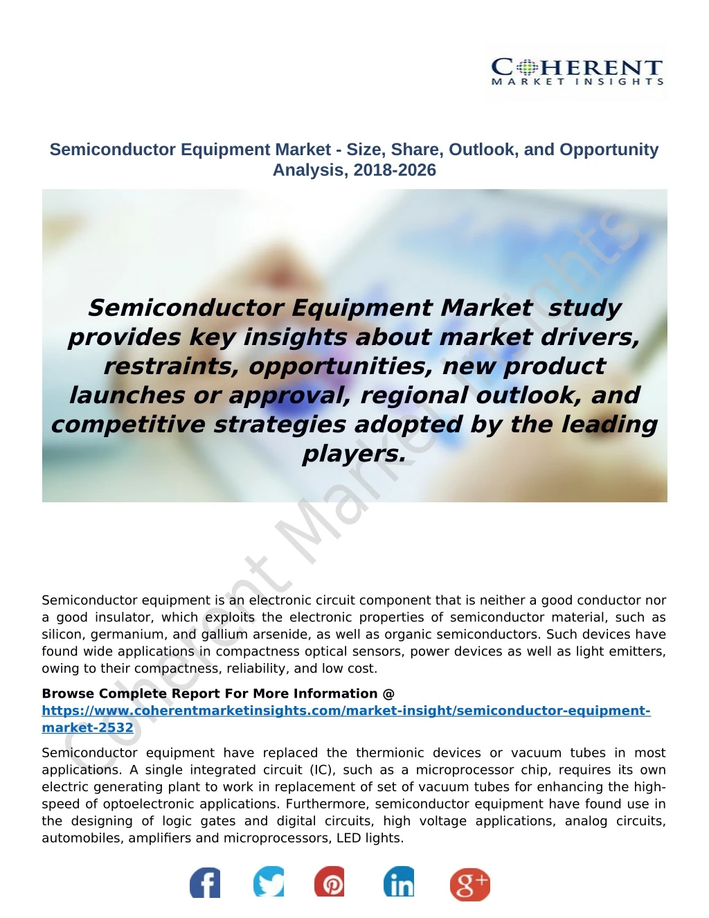 semiconductor equipment market size share outlook