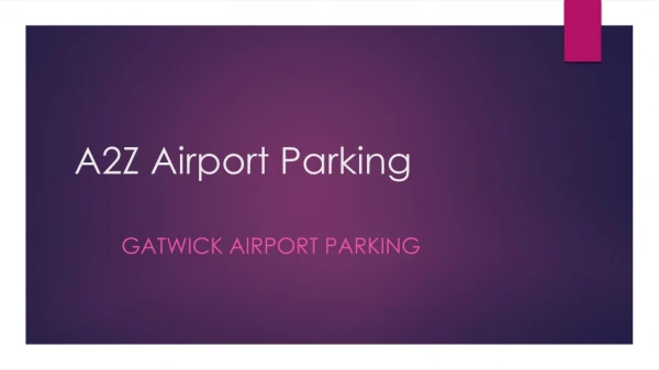 Gatwick airport parking