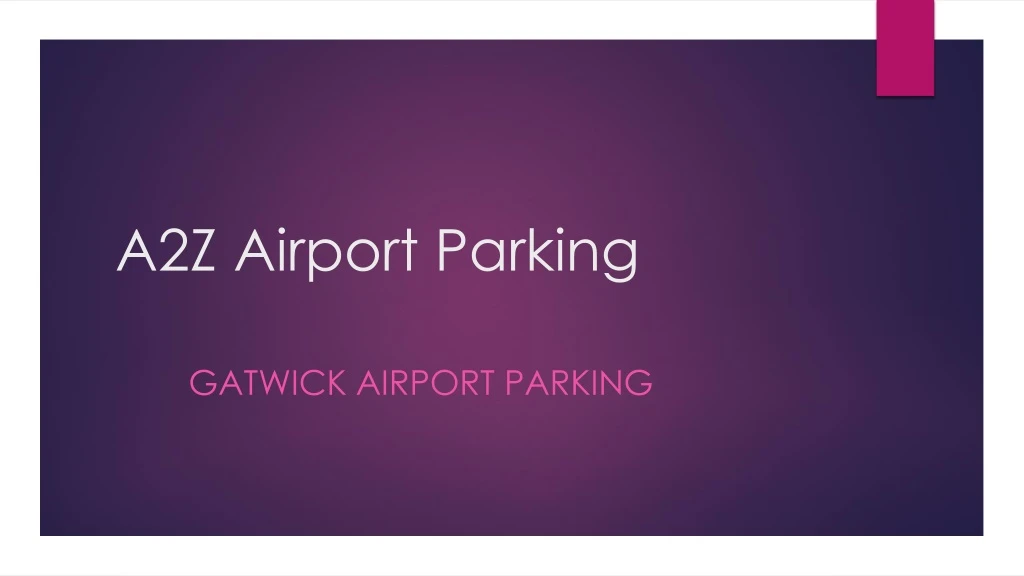 a2z airport parking
