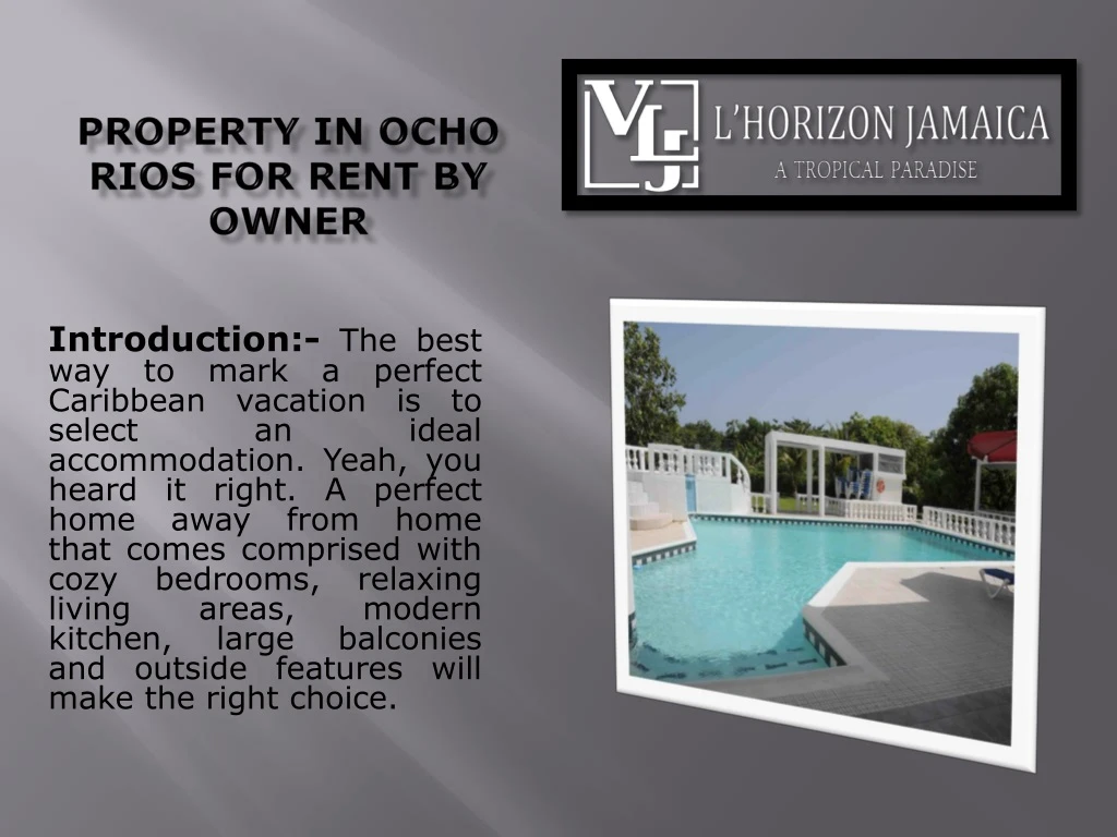 property in ocho rios for rent by owner