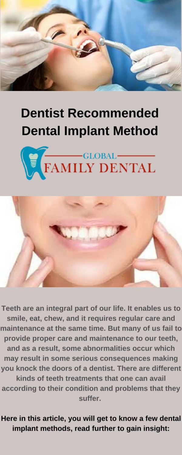 Dental Implants PPT & PDF