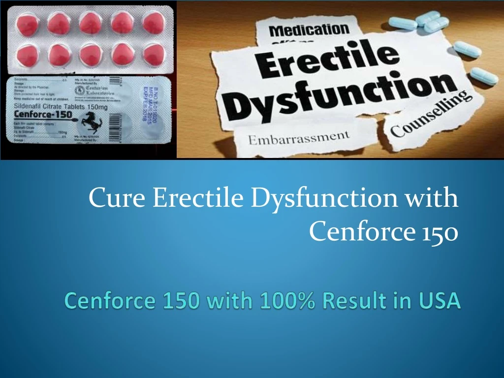 cure erectile dysfunction with