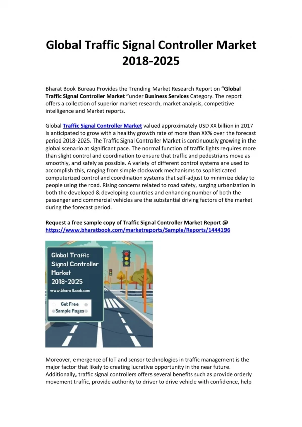 global traffic signal controller market 2018 2025