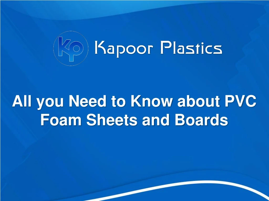 all you need to know about pvc foam sheets