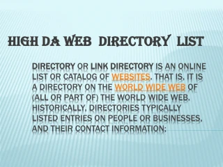directory submission sites list