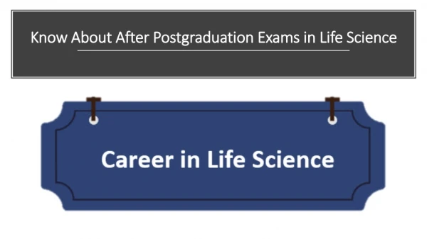 Career Scope in Life Sciences After Postgraduation