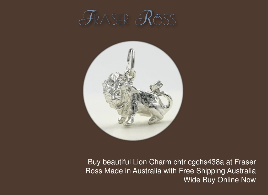 buy beautiful lion charm chtr cgchs438a at fraser