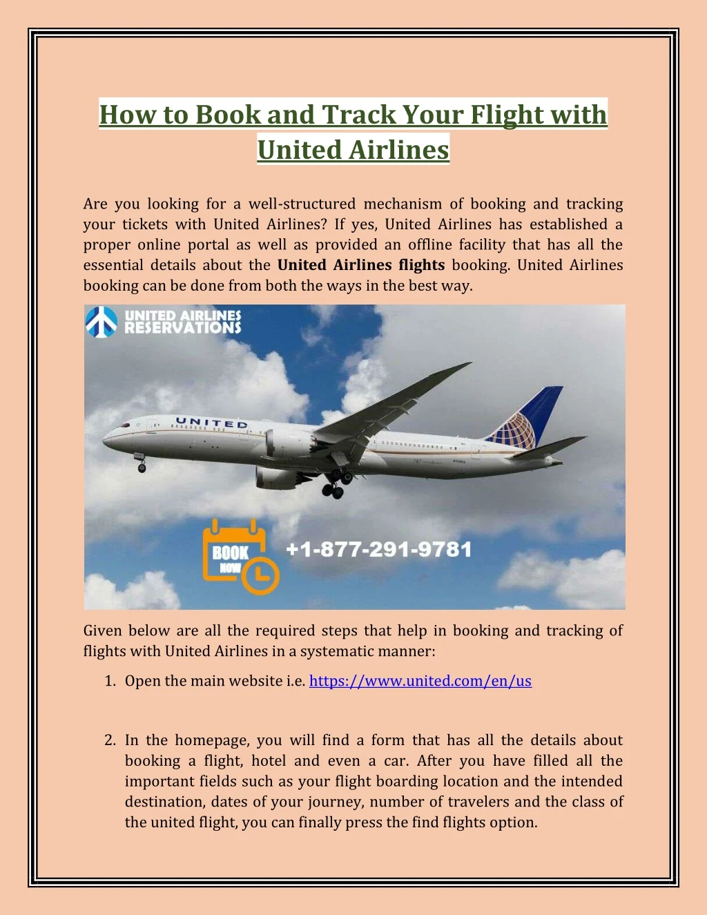 how to book and track your flight with united