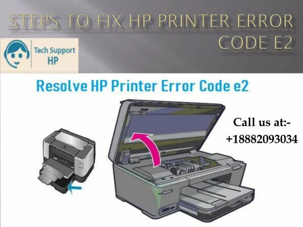 Steps to Fix HP Printer Error Code e2