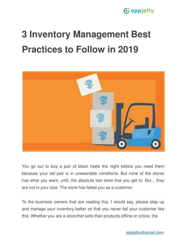 3 Inventory Management Best Practices to Follow in 2019