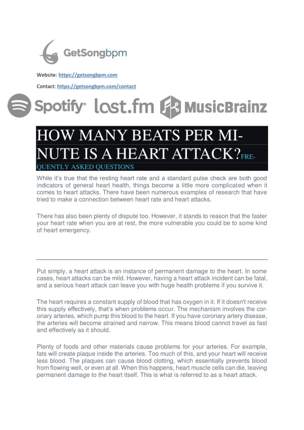 How Many Beats per Minute is a Heart Attack