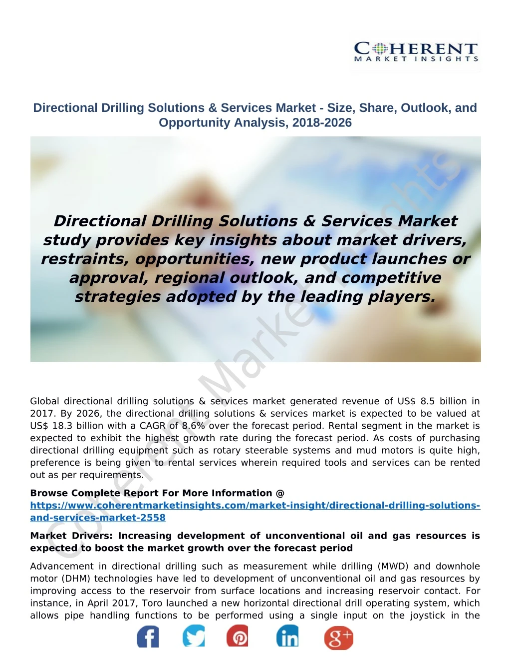 directional drilling solutions services market