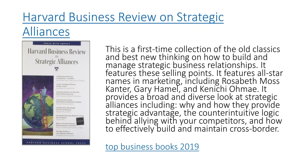 harvard business review on strategic alliances